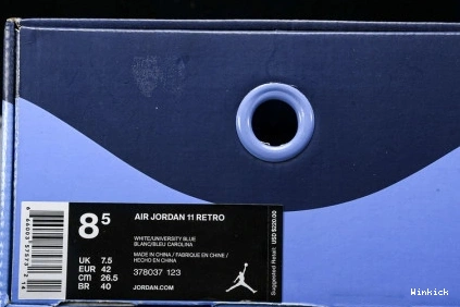 "WIN AIR 378037-123 BLUE JORDAN RETRO LIKE MENS UNIVERSITY '82" 11 0823